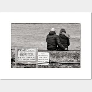 Taking in the view - Seahouses harbour, Northumberland Posters and Art